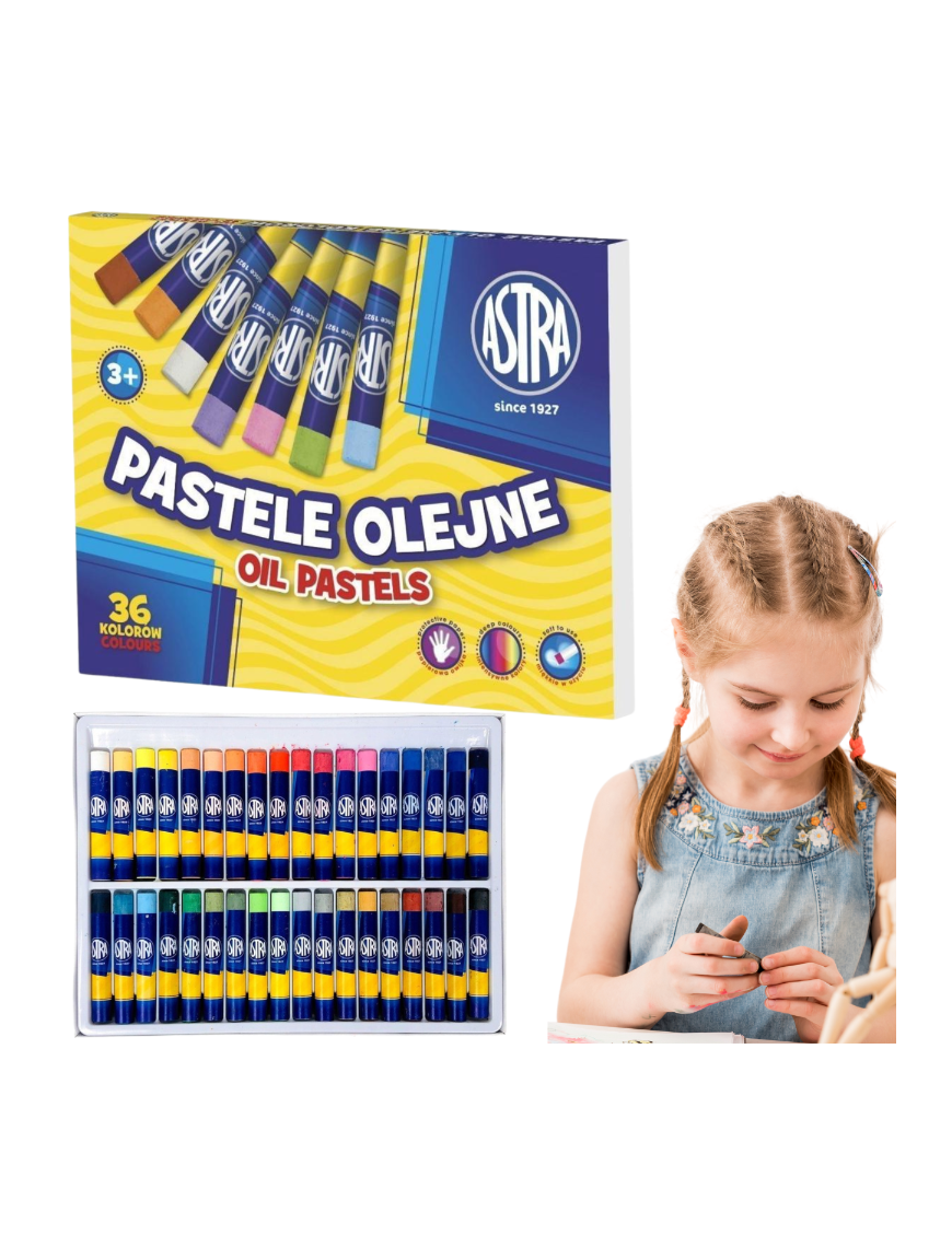 Pastele olejne Astra 36 kolorów kredki