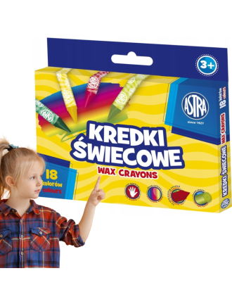 KREDKI ŚWIECOWE 18 KOLORÓW,...