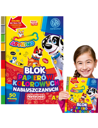 BLOK papierów kolorowych...