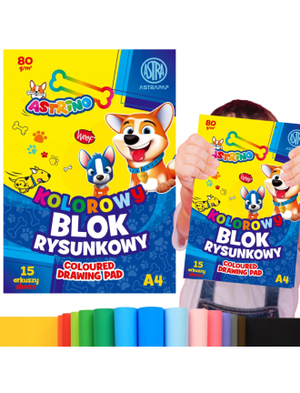 Blok rysunkowy kolorowy A4...