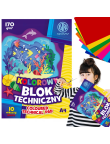 Astra BLOK TECHNICZNY KOLOROWY A4 10 kartek 170g