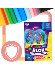 Astra BLOK TECHNICZNY KOLOROWY A4 10 kartek 170g