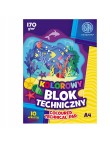 Astra BLOK TECHNICZNY KOLOROWY A4 10 kartek 170g