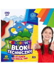 BLOK TECHNICZNY KOLOROWY A3 ASTRA 170G 10 ARKUSZY