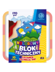 BLOK TECHNICZNY KOLOROWY A3 ASTRA 170G 10 ARKUSZY