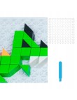 Gra Logiczna Układanka Karty Montessori Tangram Puzzle Klocki Mozaika 59 el