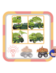 Zestaw Szkielet Dinozaura Interaktywny Transporter Quad Motor Auto Samochód