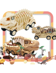 ZESTAW SZKIELET DINOZAURA TRANSPORTER FIGURKI DINOZAURÓW SKAŁY JAJA ZAGRODA