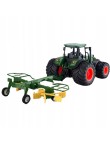 Traktor Z Zgrabiarką Maszyna Rolnicza Model Pojazdu 1:24 Farma Zestaw