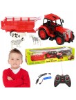 TRAKTOR ZDALNIE STEROWANY CIĄGNIK Z PRZYCZEPĄ NA AKUMULATOR RC AKCESORIA