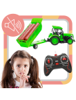TRAKTOR ZDALNIE STEROWANY CIĄGNIK Z PRZYCZEPĄ NA AKUMULATOR RC AKCESORIA