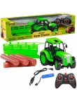 TRAKTOR ZDALNIE STEROWANY CIĄGNIK Z PRZYCZEPĄ NA AKUMULATOR RC AKCESORIA