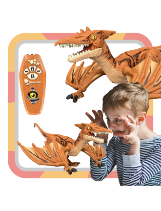 MEGA DINOZAUR PTEROSAURS ZDALNIE STEROWANY ROBOT DŹWIĘK RC PILOT MEGA