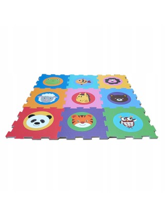 ZWIERZĘTA PUZZLE MATA PIANKOWA DLA DZIECI 9el