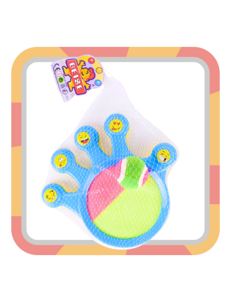 CATCH BALL GRA NA RZEPY RZUCAJ ŁAP PALETKI Z RZEPAMI + PIŁKA ZESTAW NA DWÓR