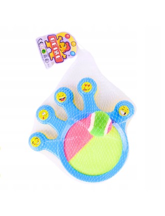 CATCH BALL GRA NA RZEPY RZUCAJ ŁAP PALETKI Z RZEPAMI + PIŁKA ZESTAW NA DWÓR
