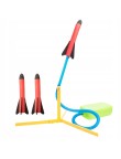 WYRZUTNIA RAKIET PIANKOWYCH ZABAWKA DLA DZIECI STOMP ROCKET GRA