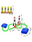 WYRZUTNIA RAKIET PIANKOWYCH ZABAWKA DLA DZIECI STOMP ROCKET GRA