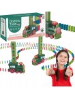 KOLEJKA POCIĄG LOKOMOTYWA AUTOMATYCZNA CIUCHCIA UKŁADAJĄCA KLOCKI DOMINO