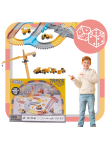 Tor Samochodowy Wyścigowy Kolejka Duży Plan Budowy Auto Zestaw Puzzle 190el